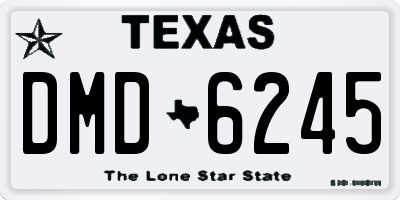 TX license plate DMD6245