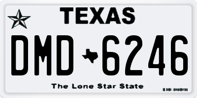TX license plate DMD6246