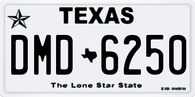 TX license plate DMD6250