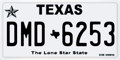 TX license plate DMD6253