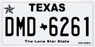 TX license plate DMD6261
