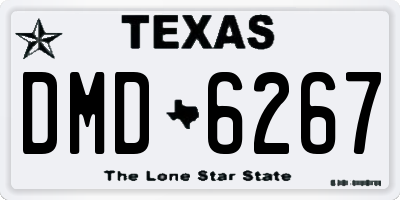 TX license plate DMD6267