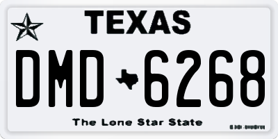 TX license plate DMD6268