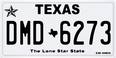 TX license plate DMD6273