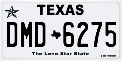 TX license plate DMD6275
