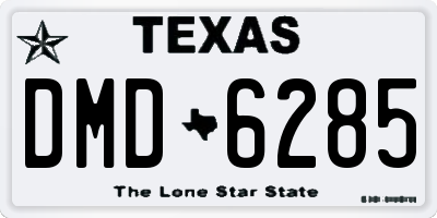 TX license plate DMD6285