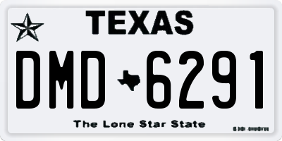 TX license plate DMD6291