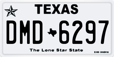 TX license plate DMD6297