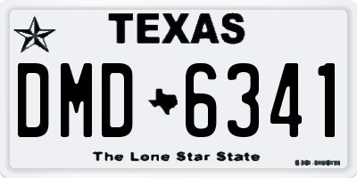 TX license plate DMD6341