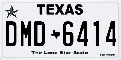 TX license plate DMD6414