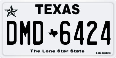TX license plate DMD6424