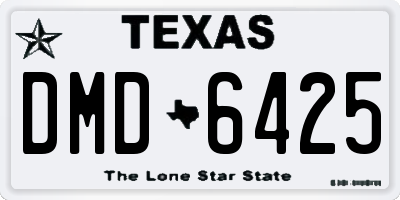 TX license plate DMD6425