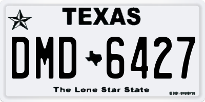 TX license plate DMD6427