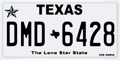 TX license plate DMD6428