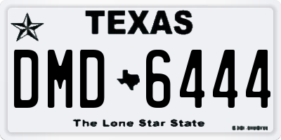 TX license plate DMD6444
