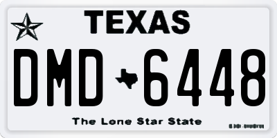 TX license plate DMD6448