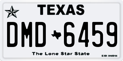 TX license plate DMD6459