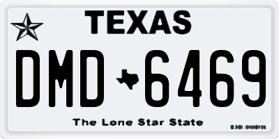 TX license plate DMD6469
