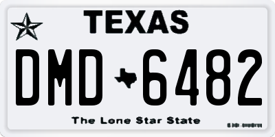 TX license plate DMD6482