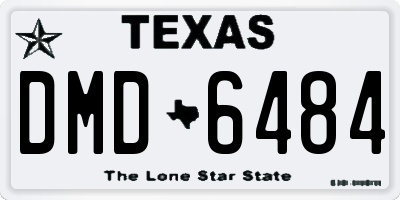 TX license plate DMD6484