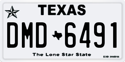 TX license plate DMD6491