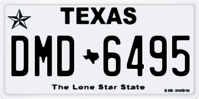 TX license plate DMD6495