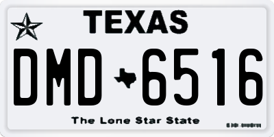 TX license plate DMD6516