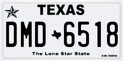 TX license plate DMD6518