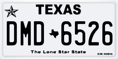 TX license plate DMD6526