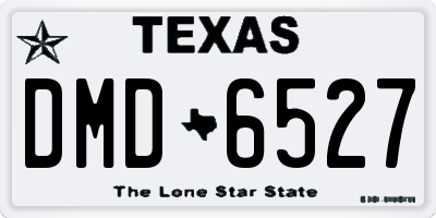 TX license plate DMD6527