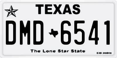 TX license plate DMD6541