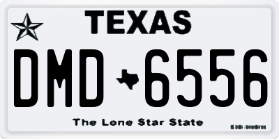 TX license plate DMD6556