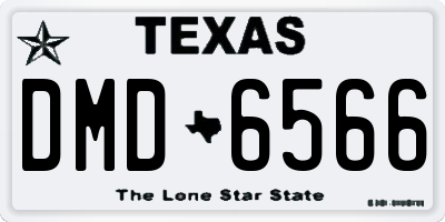 TX license plate DMD6566
