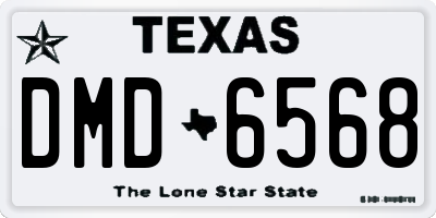TX license plate DMD6568