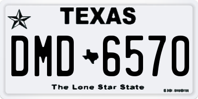 TX license plate DMD6570