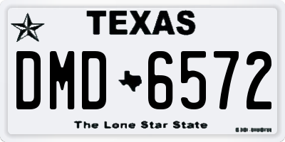 TX license plate DMD6572