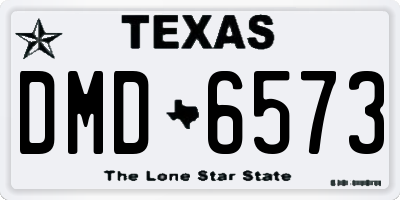 TX license plate DMD6573