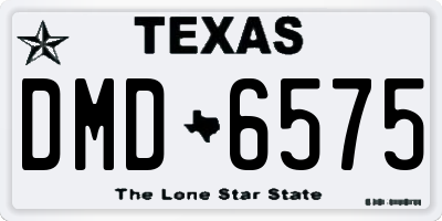 TX license plate DMD6575