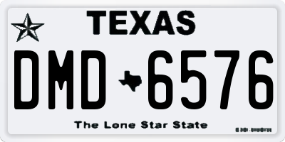 TX license plate DMD6576
