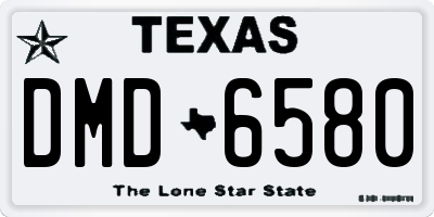 TX license plate DMD6580
