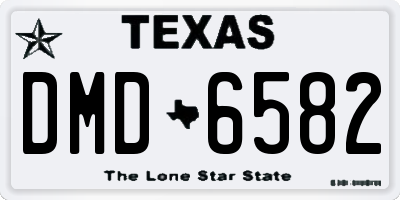 TX license plate DMD6582