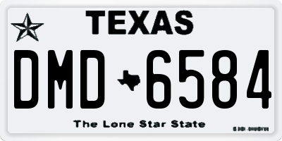 TX license plate DMD6584