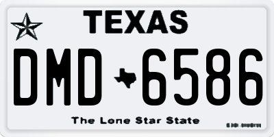 TX license plate DMD6586