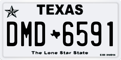 TX license plate DMD6591