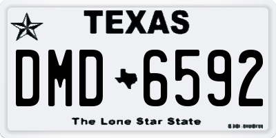 TX license plate DMD6592