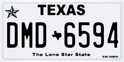 TX license plate DMD6594