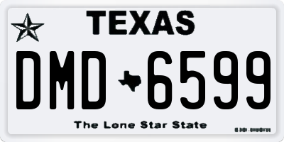TX license plate DMD6599