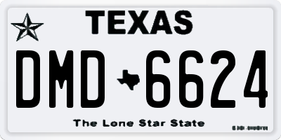 TX license plate DMD6624