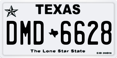 TX license plate DMD6628