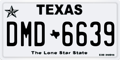 TX license plate DMD6639